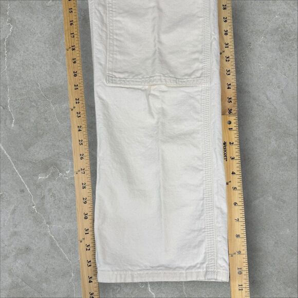 Rare VTG Carhartt B04 NAT Y2K Double Knee Carpenter Painter Pants - 32x34 - Picture 4 of 6